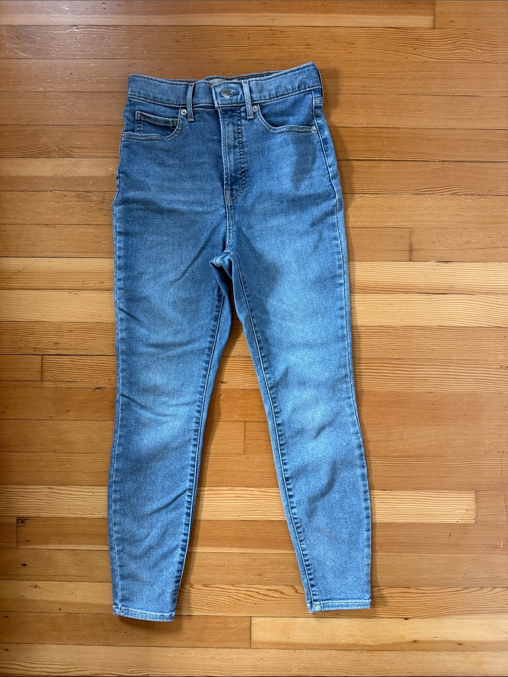 Everlane, The Way High Skinny Jean, 27 crop in Light Blue